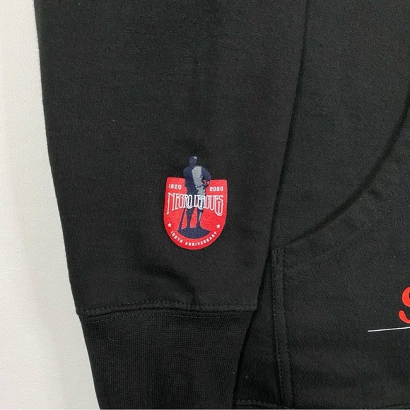 Negro Leagues Baseball Hoodie Mens Medium 100 Year Anniversary BLM Fist Pullover - Picture 4 of 7